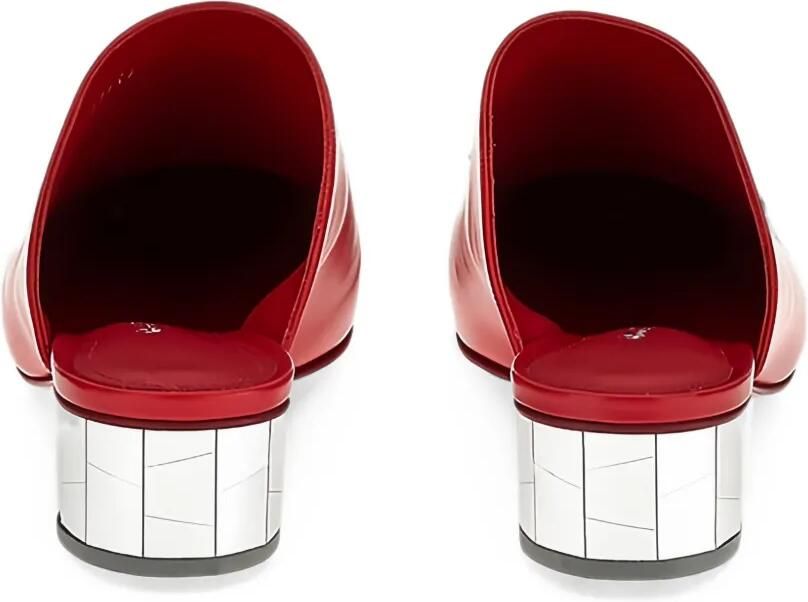 Ferragamo Floy leren muiltjes Rood - Foto 3