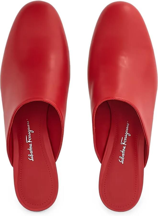 Ferragamo Floy leren muiltjes Rood - Foto 2