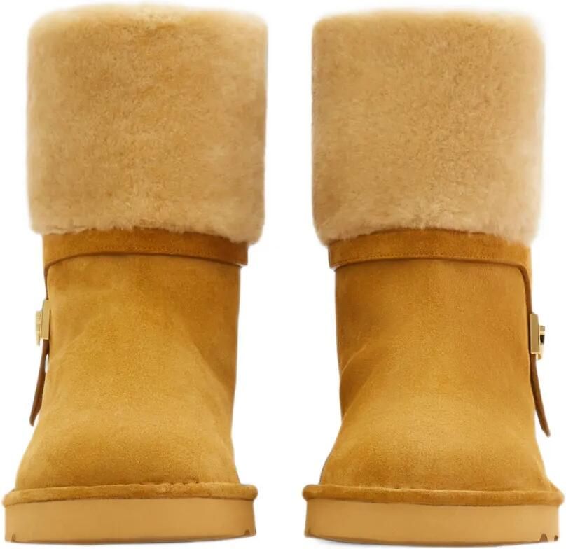 Ferragamo fur-lined pull-on boots with Hug buckle Bruin - Foto 3