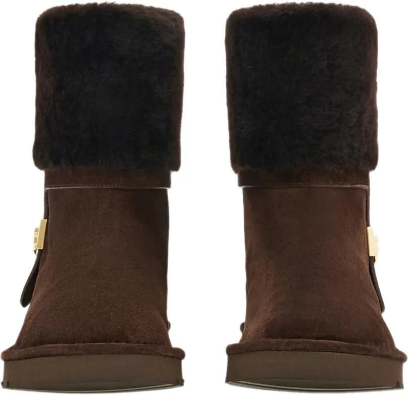Ferragamo fur-lined pull-on boots with Hug buckle Bruin - Foto 3
