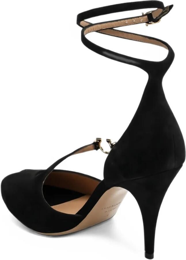 Ferragamo Gancini ankle-strap pumps Zwart - Foto 2