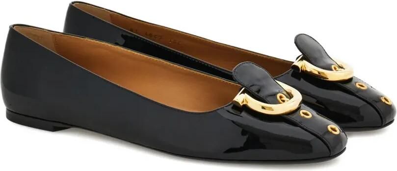 Ferragamo Gancini ballerina's Zwart - Foto 5