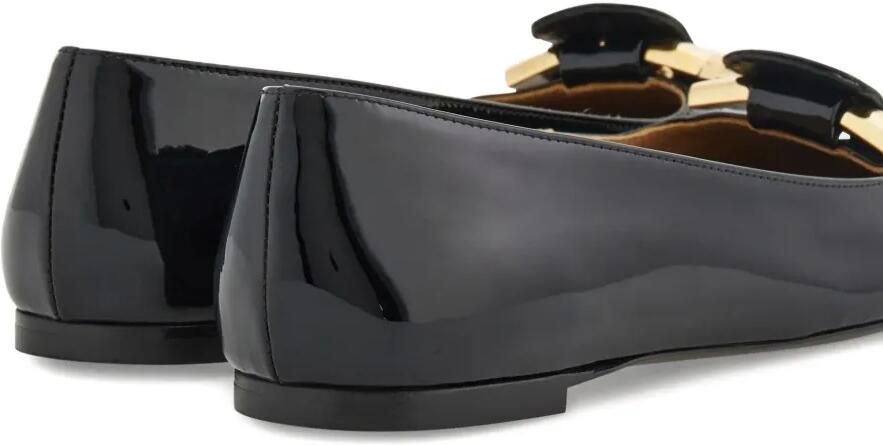 Ferragamo Gancini ballerina's Zwart - Foto 4
