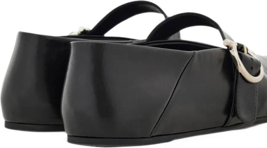 Ferragamo Gancini buckle ballet flats Zwart - Foto 4