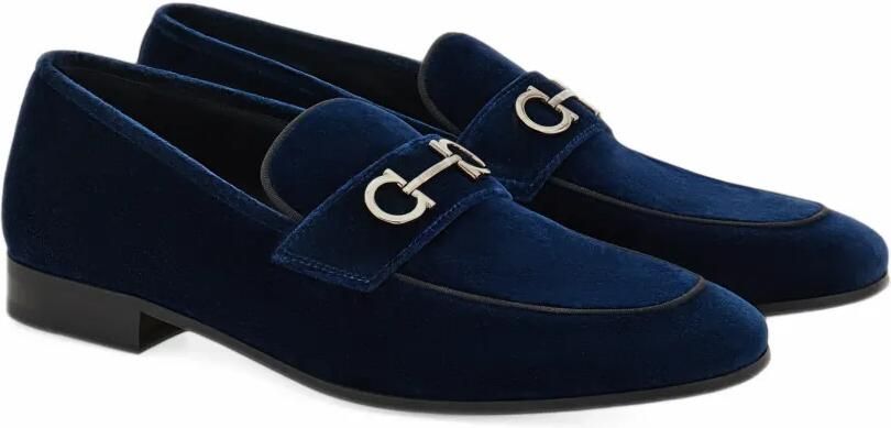 Ferragamo Gancini horsebit loafers Blauw - Foto 2