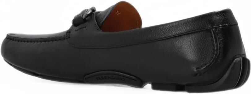 Ferragamo Gancini ornament driver shoes Zwart - Foto 2