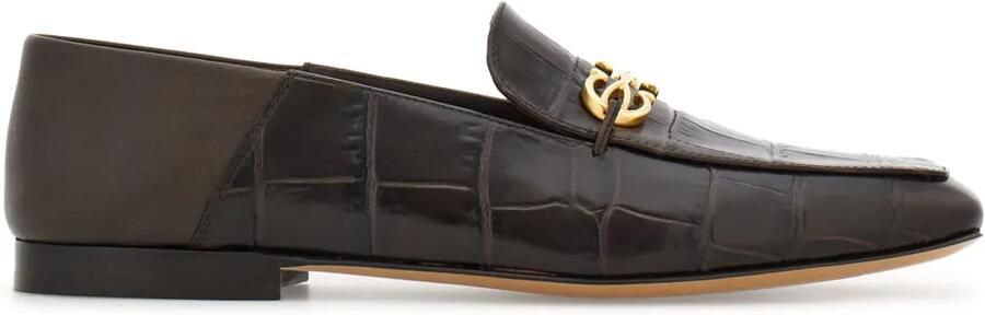 Ferragamo Gancini leren loafers Bruin
