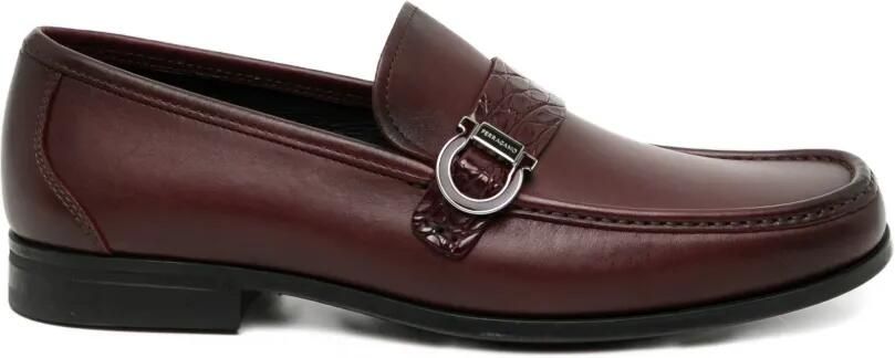 Ferragamo Gancini leren loafers Rood