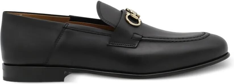 Ferragamo Gancini leren loafers Zwart