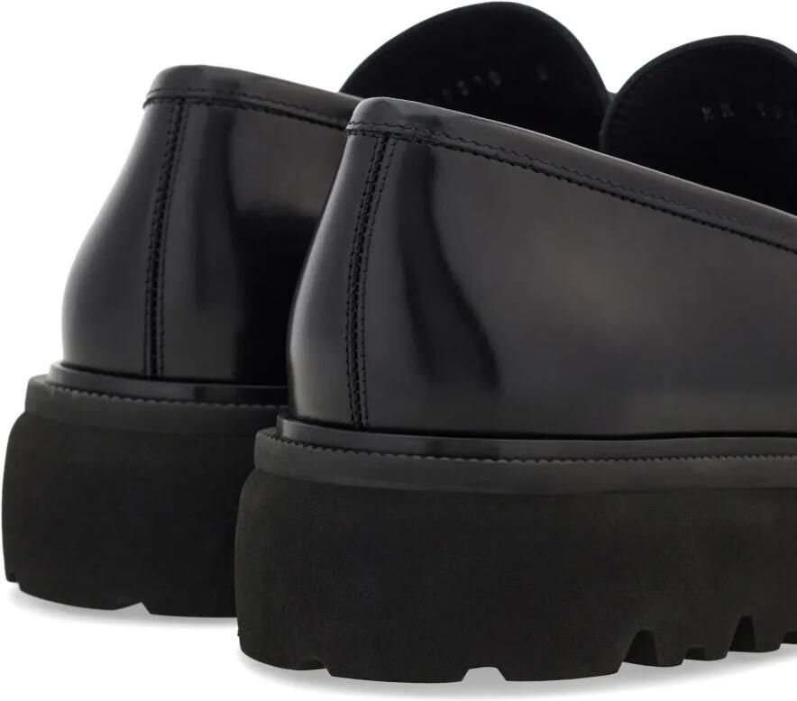 Ferragamo Gancini leren loafers Zwart - Foto 4