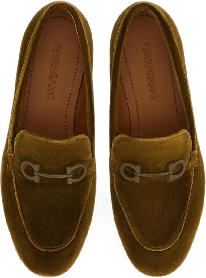 Ferragamo Gancini loafers Groen - Foto 4