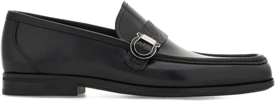 Ferragamo Gancini loafers Zwart