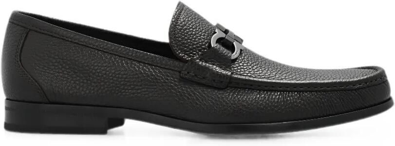 Ferragamo Gancini loafers met gesp Bruin