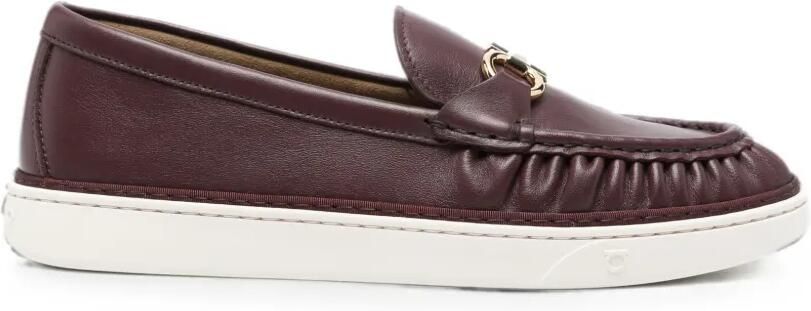 Ferragamo Gancini loafers met ruches Bruin