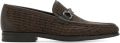 Ferragamo Gancini loafers van geweven leer Bruin - Bruin
