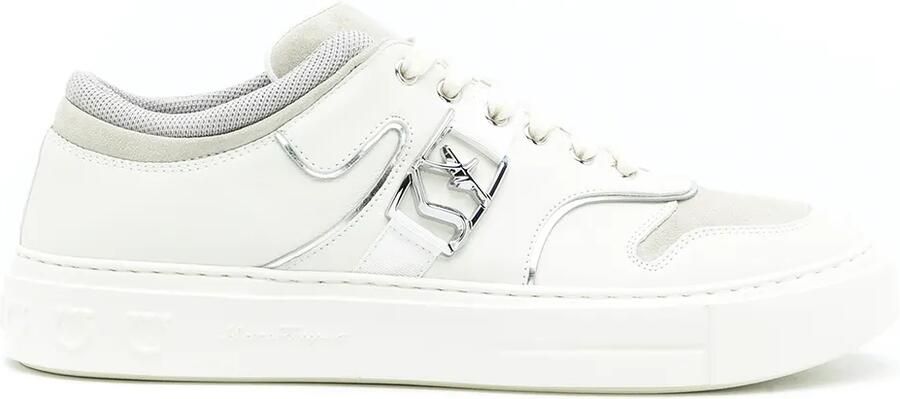 Ferragamo Gancini low-top sneakers Wit