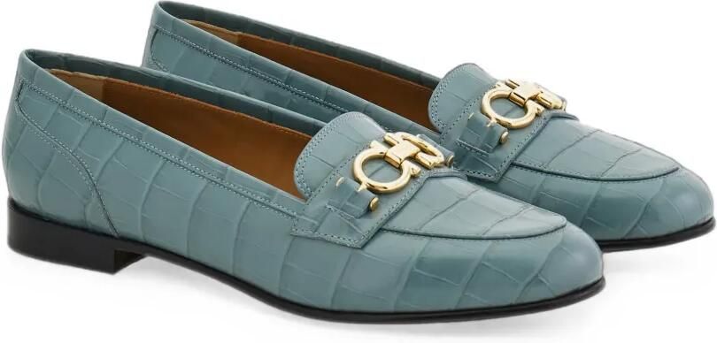 Ferragamo Gancini mocassins Blauw - Foto 4