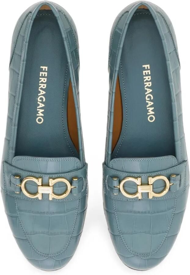 Ferragamo Gancini mocassins Blauw - Foto 2