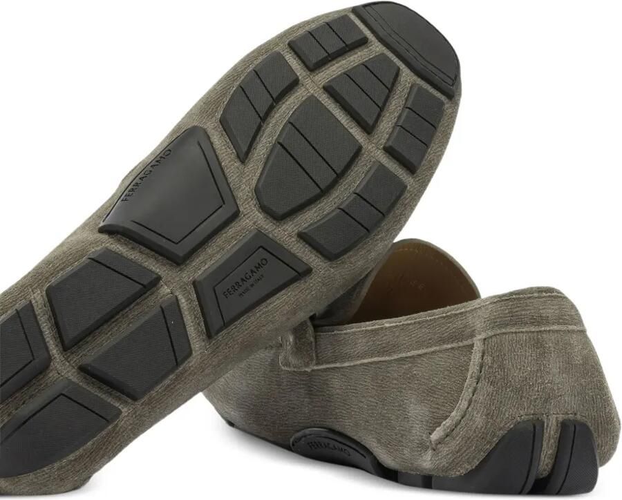 Ferragamo Gancini mocassins Grijs