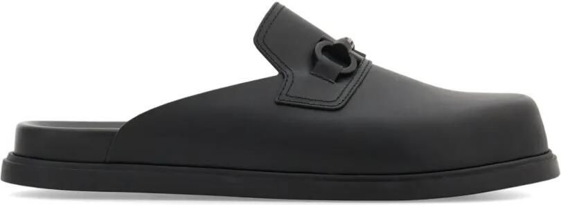 Ferragamo Gancini muiltjes Zwart