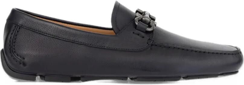 Ferragamo Gancini ornament driver loafers Blauw