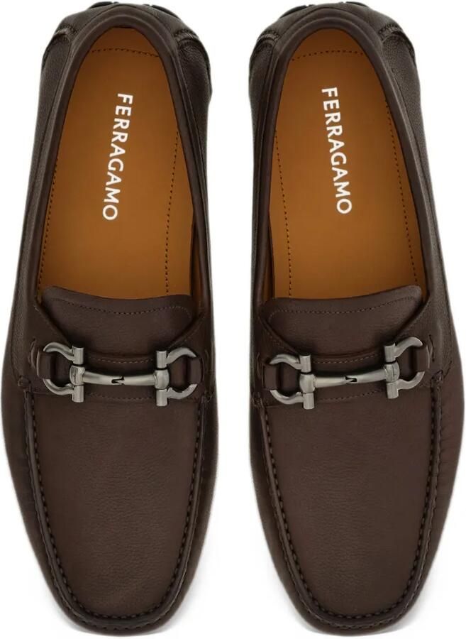 Ferragamo Gancini ornament driver loafers Bruin - Foto 2
