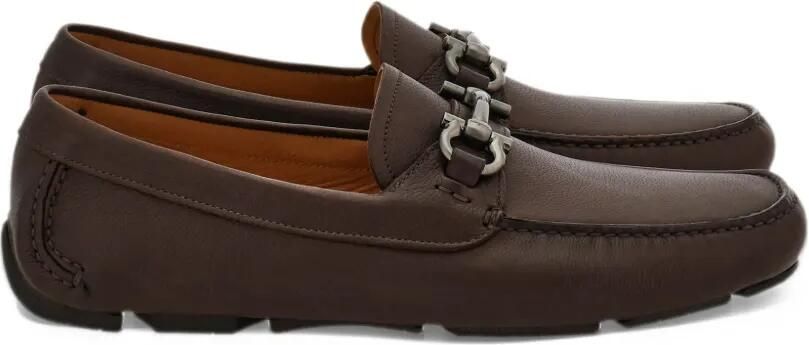 Ferragamo Gancini ornament driver loafers Bruin - Foto 4