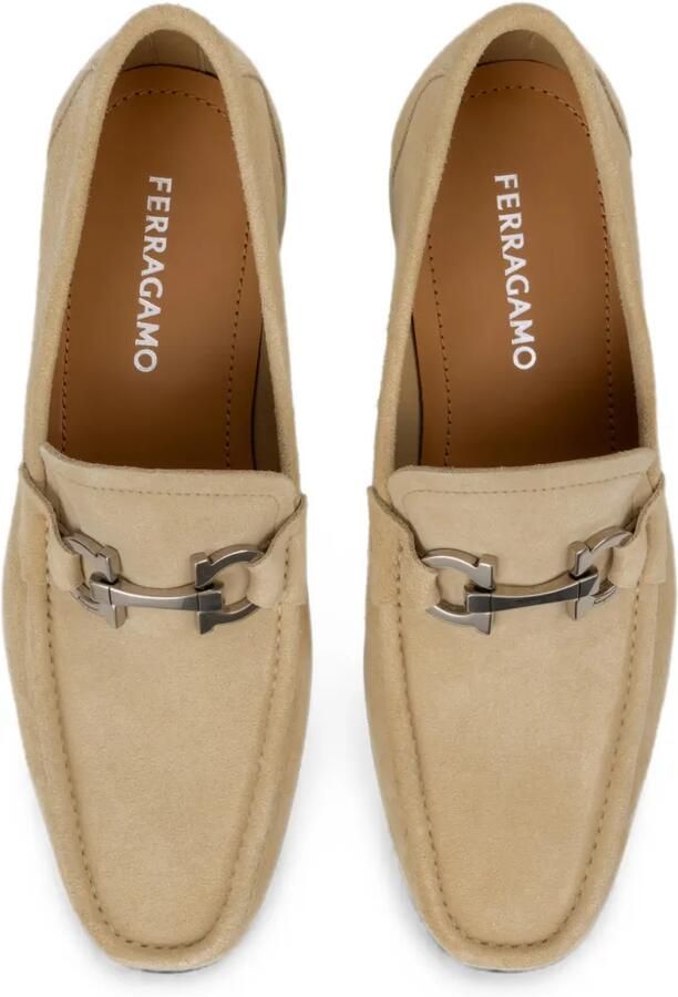 Ferragamo Gancini Ornament loafers Beige - Foto 4