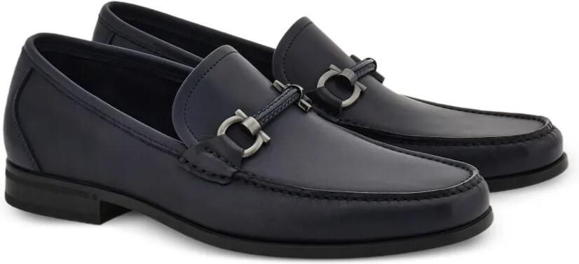 Ferragamo Gancini Ornament loafers Blauw - Foto 5