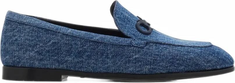 Ferragamo Gancini ornament loafers Blauw