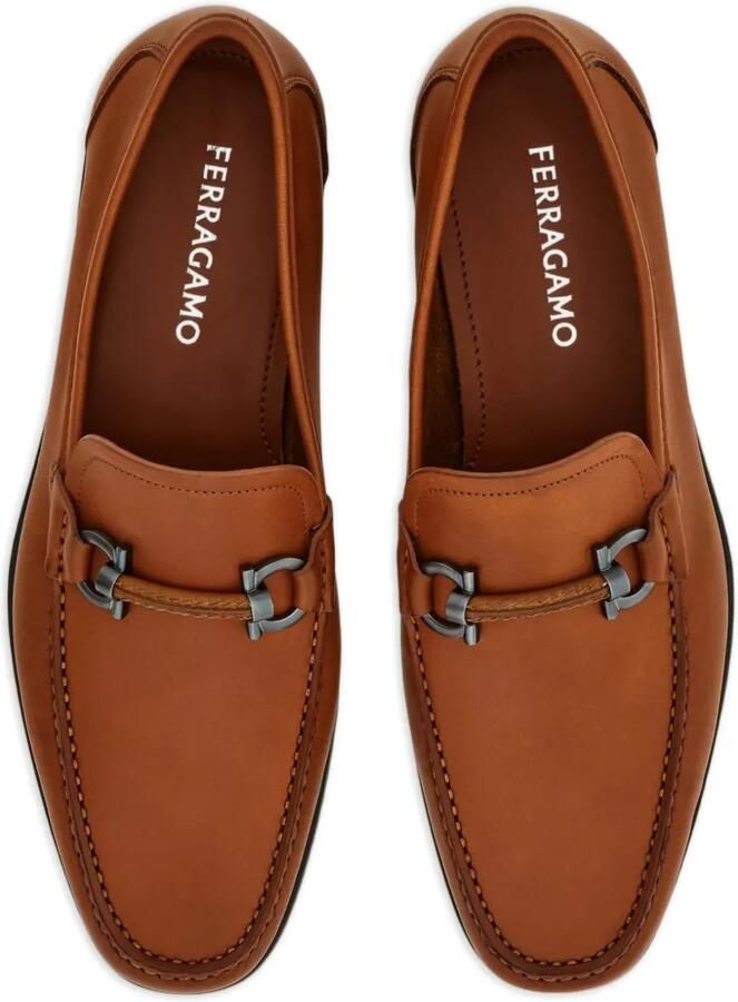 Ferragamo Gancini Ornament loafers Bruin - Foto 3