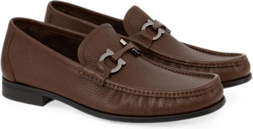 Ferragamo Gancini Ornament loafers Bruin - Foto 5