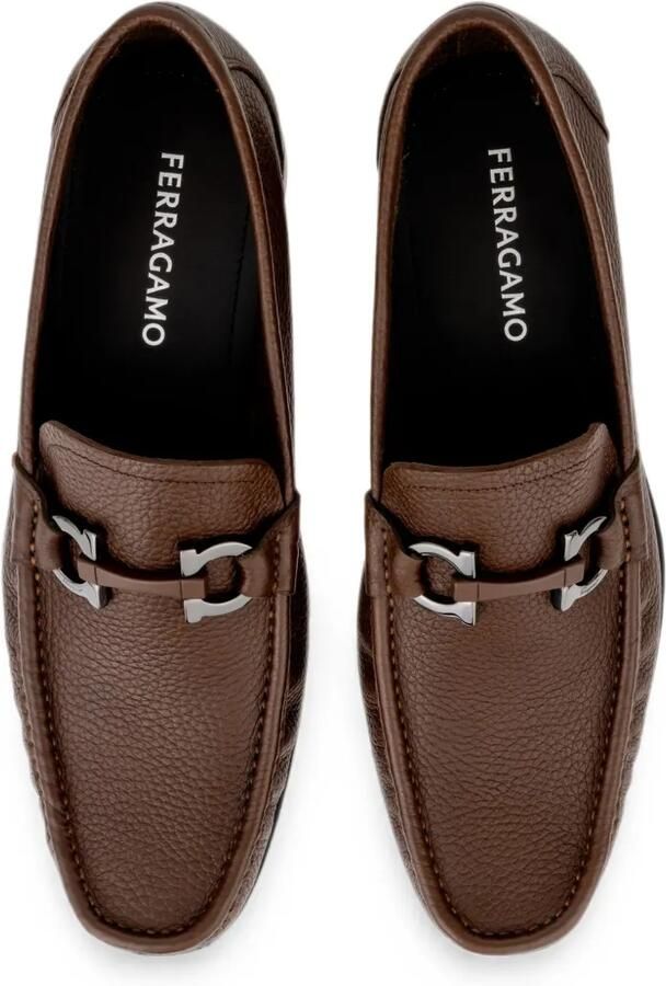 Ferragamo Gancini Ornament loafers Bruin - Foto 3