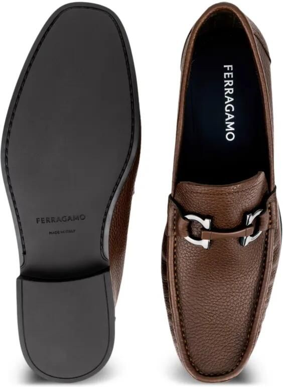 Ferragamo Gancini Ornament loafers Bruin - Foto 4