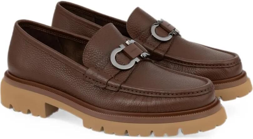 Ferragamo Gancini Ornament loafers Bruin - Foto 5