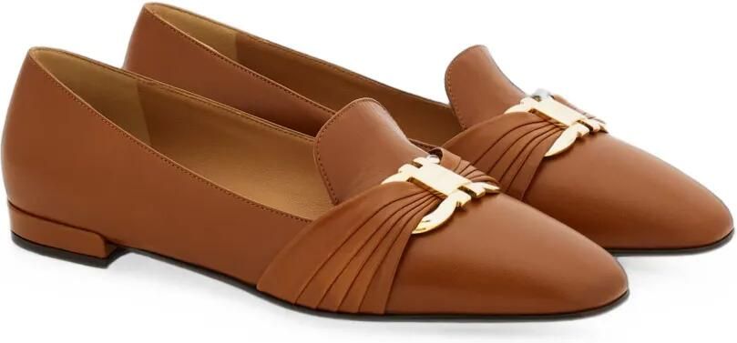Ferragamo Gancini Ornament loafers Bruin - Foto 4