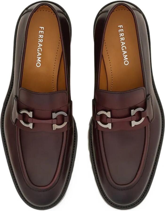 Ferragamo Gancini-ornament loafers Bruin - Foto 4