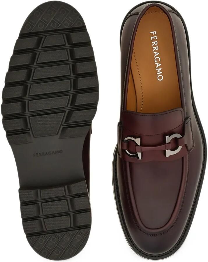 Ferragamo Gancini-ornament loafers Bruin - Foto 3