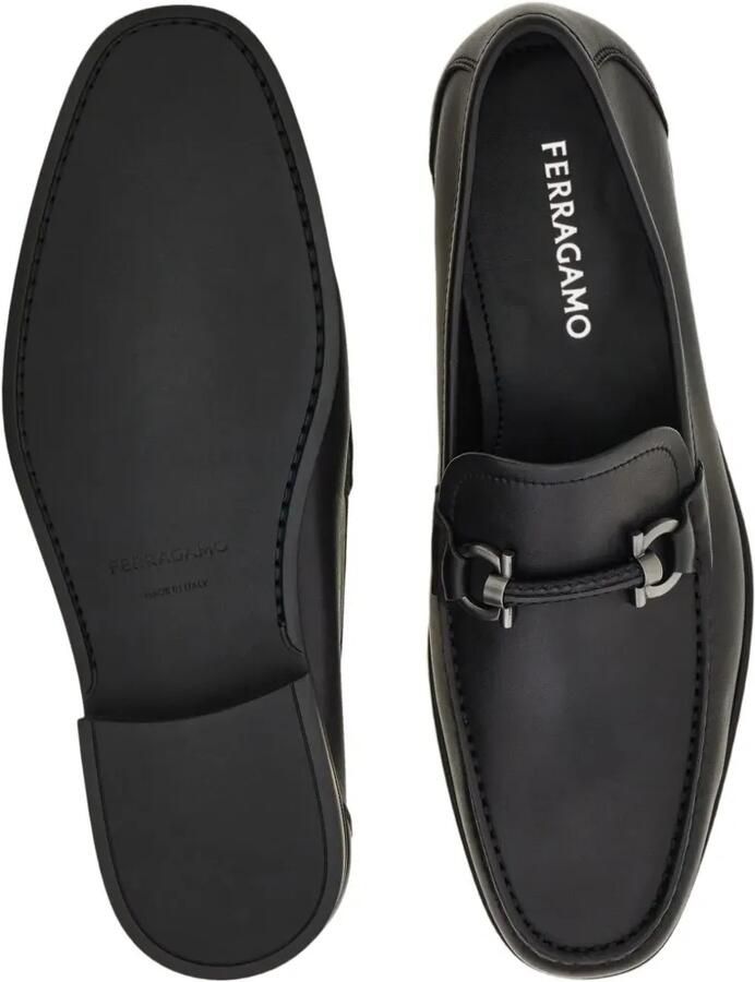 Ferragamo Gancini Ornament loafers Zwart - Foto 3