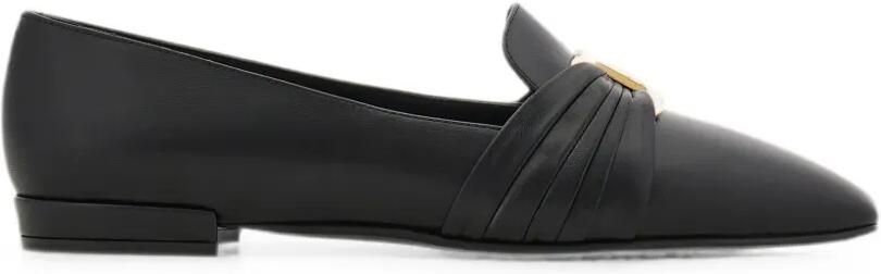 Ferragamo Gancini Ornament loafers Zwart