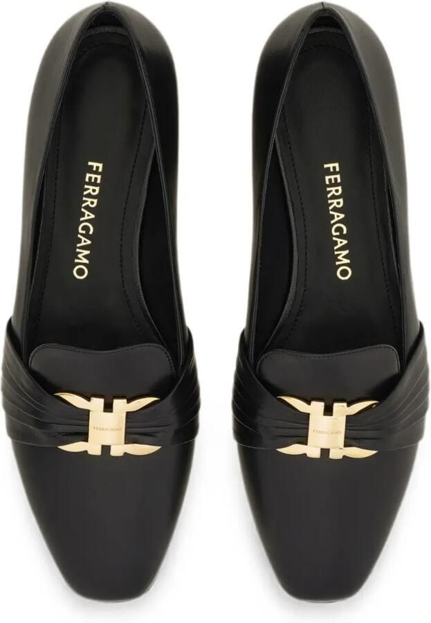 Ferragamo Gancini Ornament loafers Zwart - Foto 3