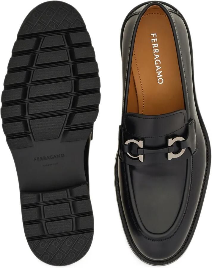 Ferragamo Gancini-ornament loafers Zwart - Foto 3