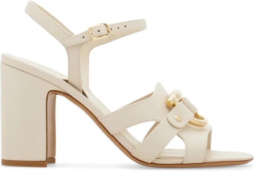Ferragamo Gancini Ornament sandalen Beige