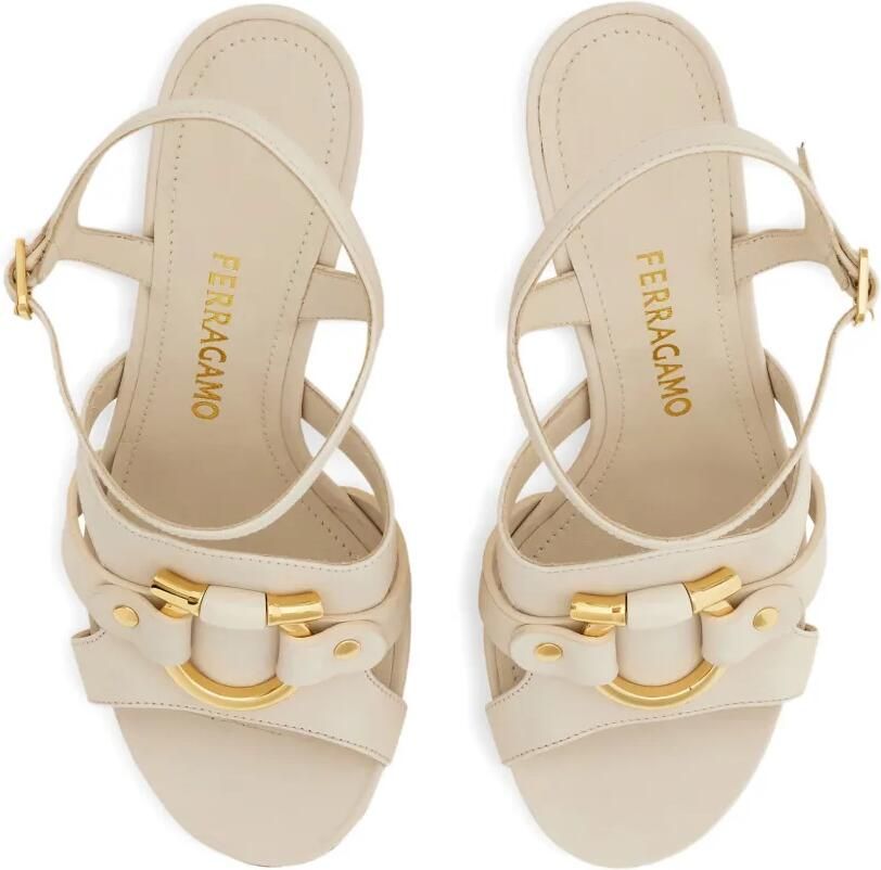 Ferragamo Gancini Ornament sandalen Beige - Foto 2