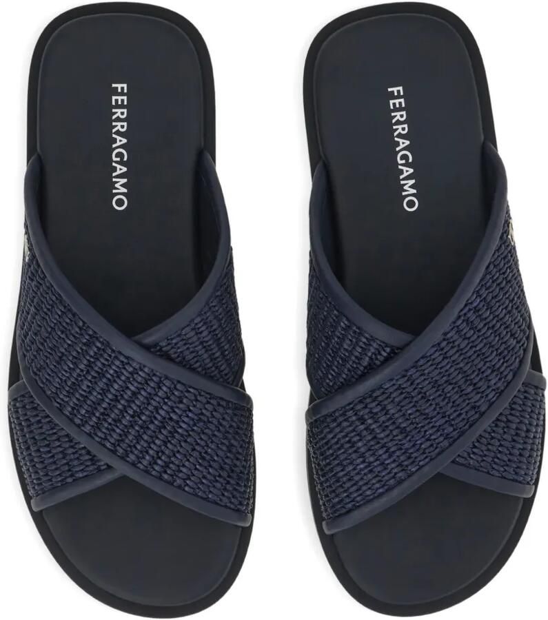 Ferragamo Gancini Ornament sandalen Blauw - Foto 2