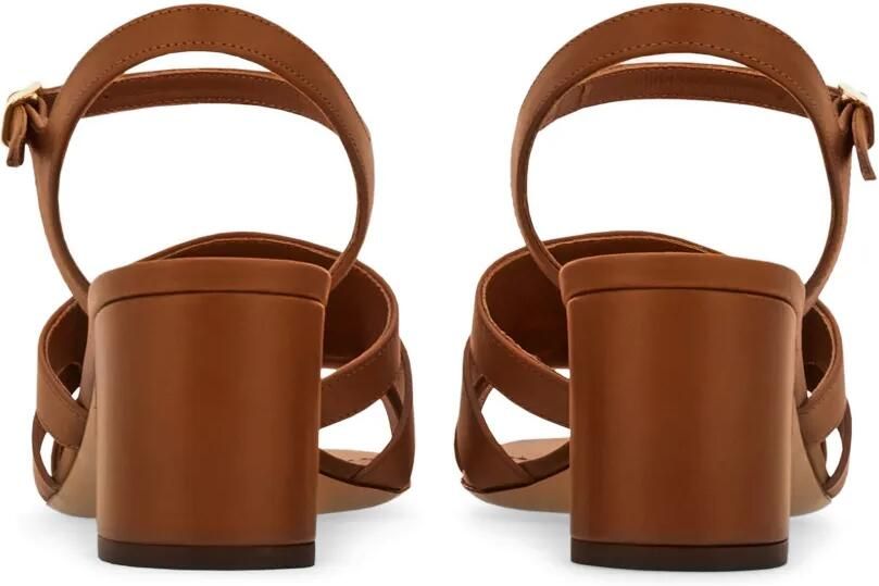 Ferragamo Gancini Ornament sandalen Bruin - Foto 4