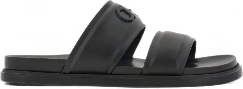 Ferragamo Gancini ornament slide Zwart