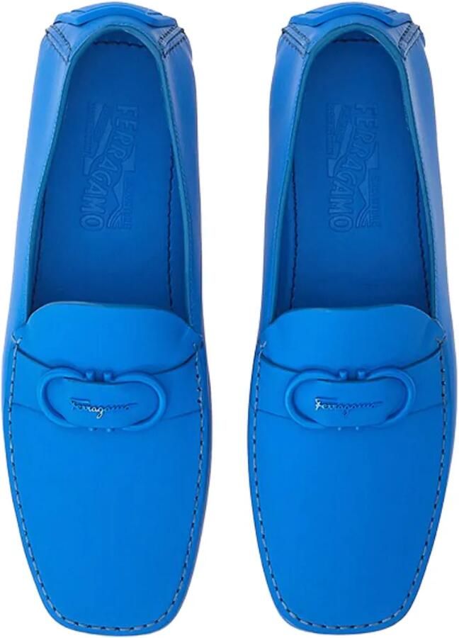 Ferragamo Loafers met Gancini-plakkaat Blauw - Foto 2