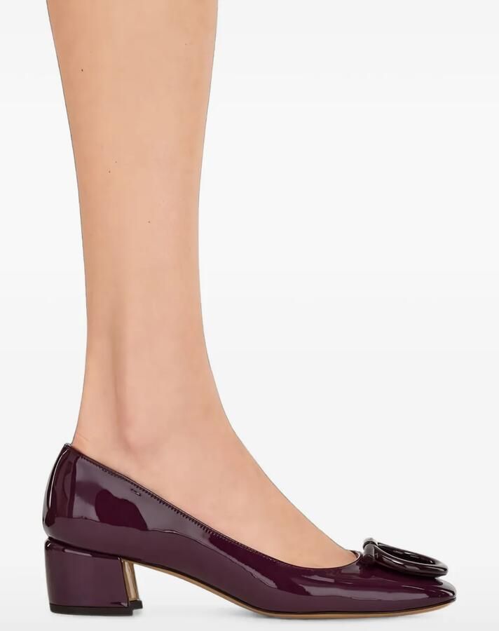 Ferragamo Pumps met Gancini-plakkaat Paars - Foto 2