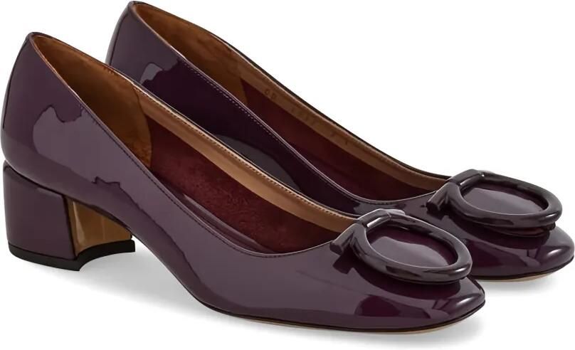 Ferragamo Pumps met Gancini-plakkaat Paars - Foto 4
